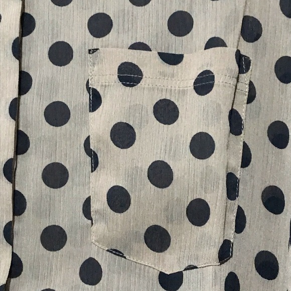 2OH Polka Dot Shirt Blouse - Picture 5 of 6